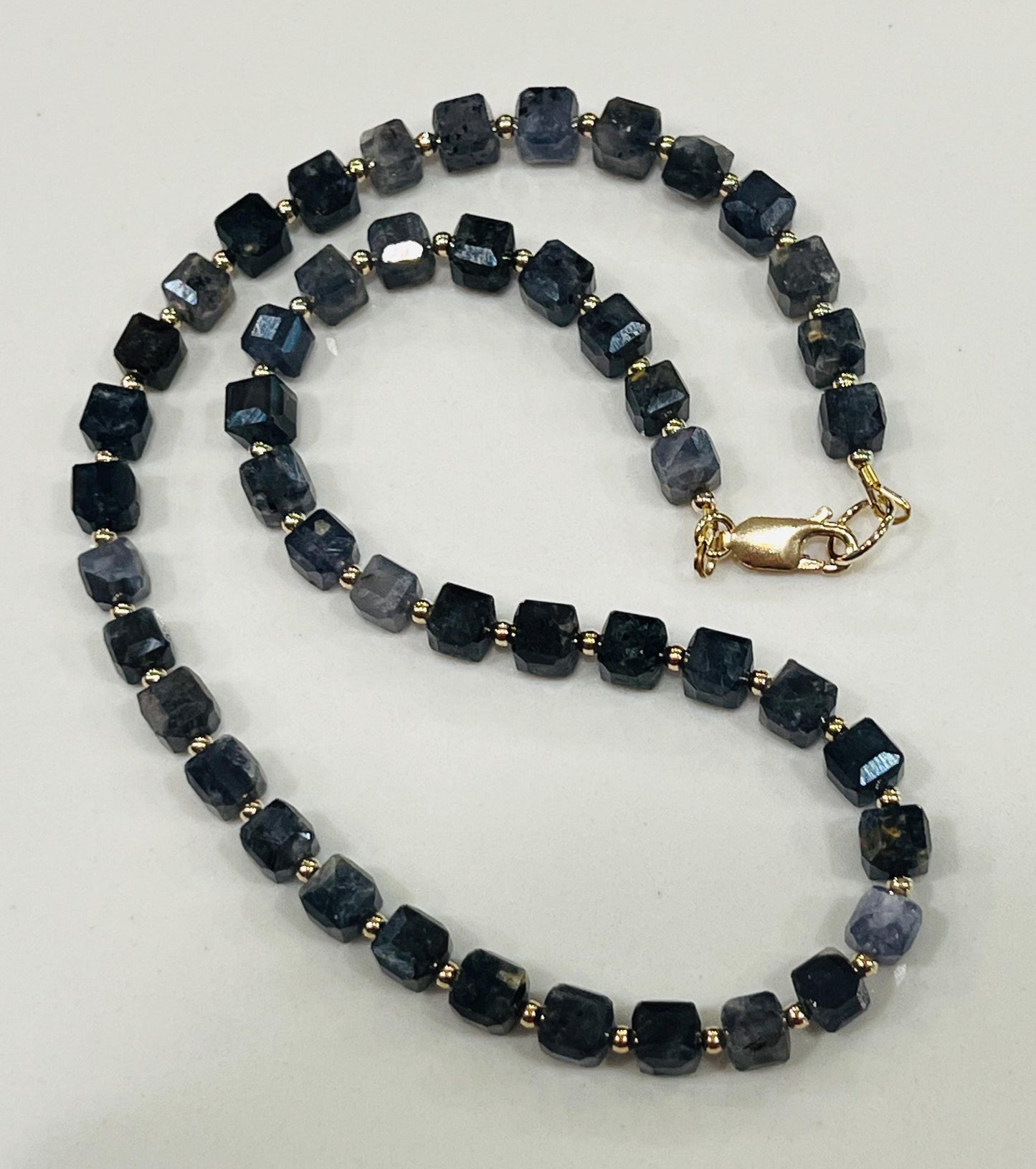 Iolite Beaded Necklace