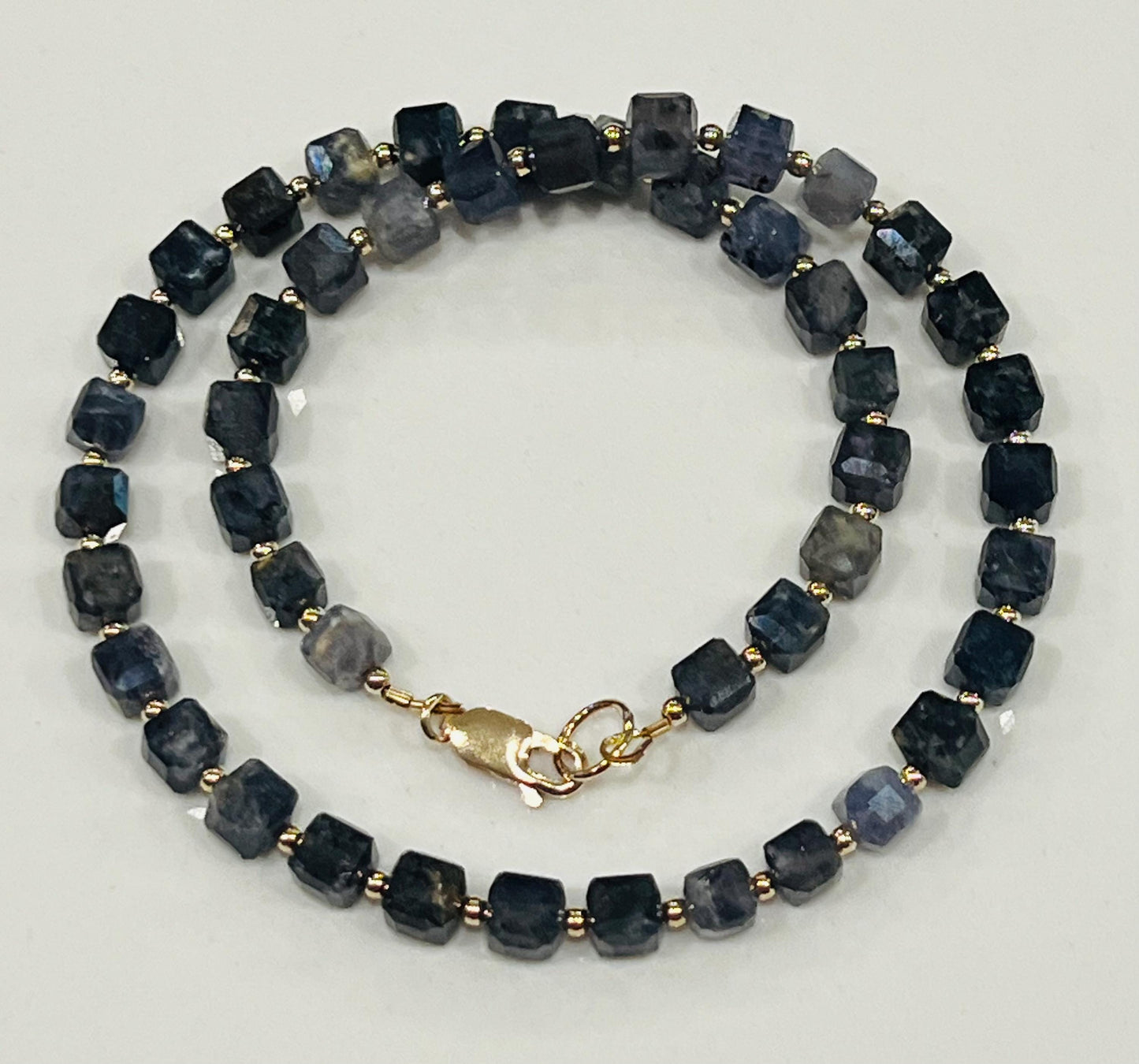 Iolite Beaded Necklace
