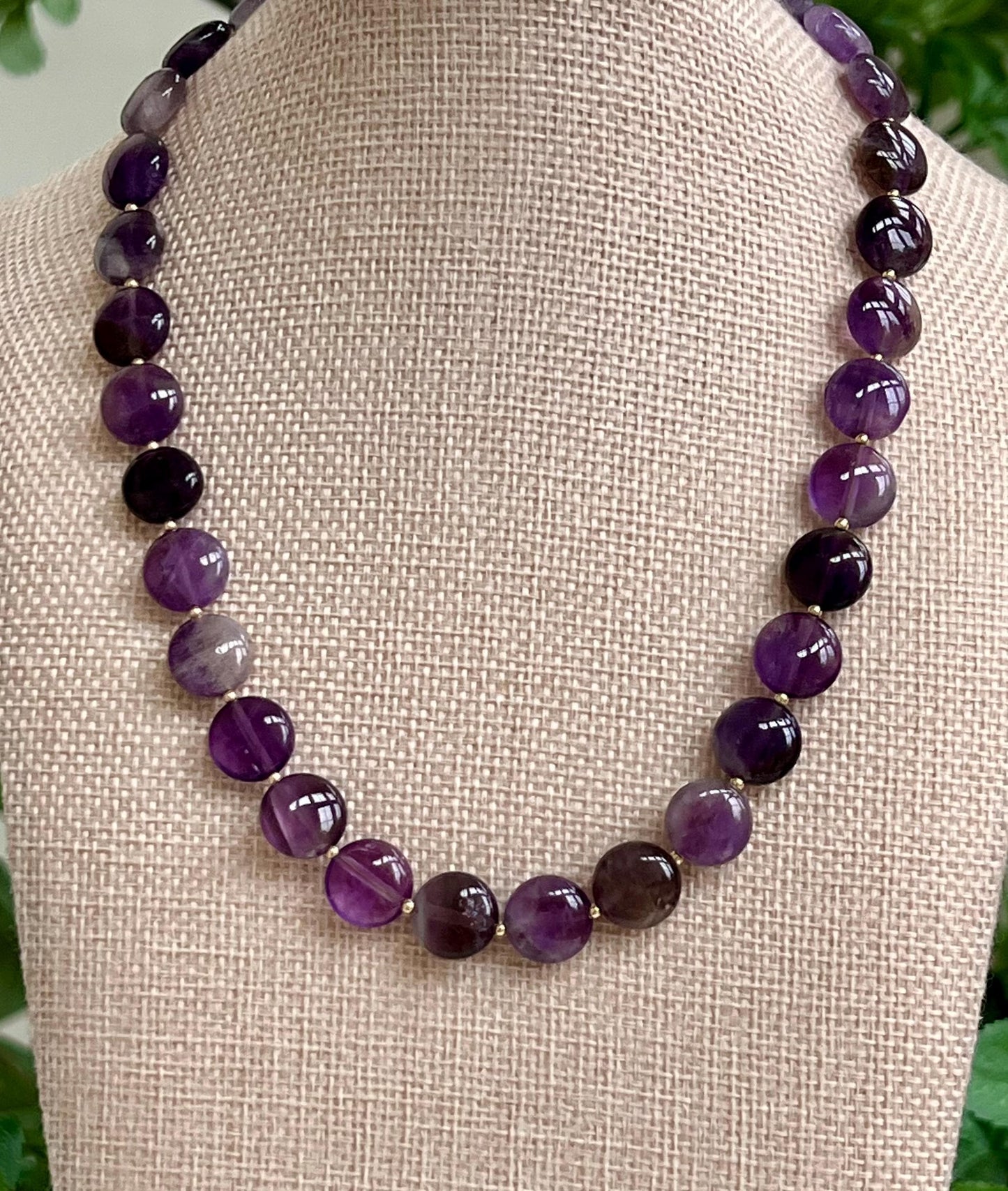 Amethyst Beaded Necklace