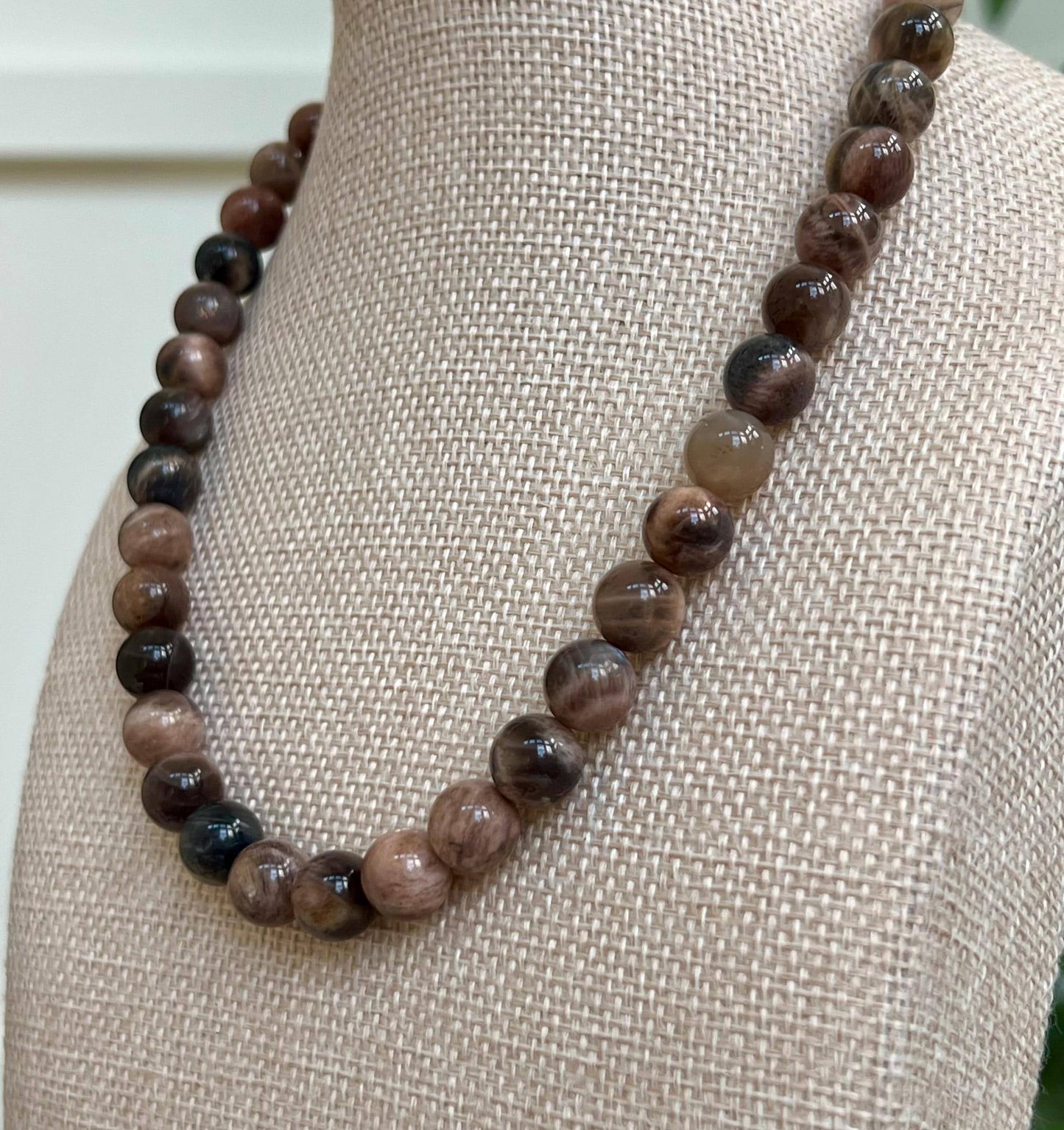 Moonstone Beaded Necklace