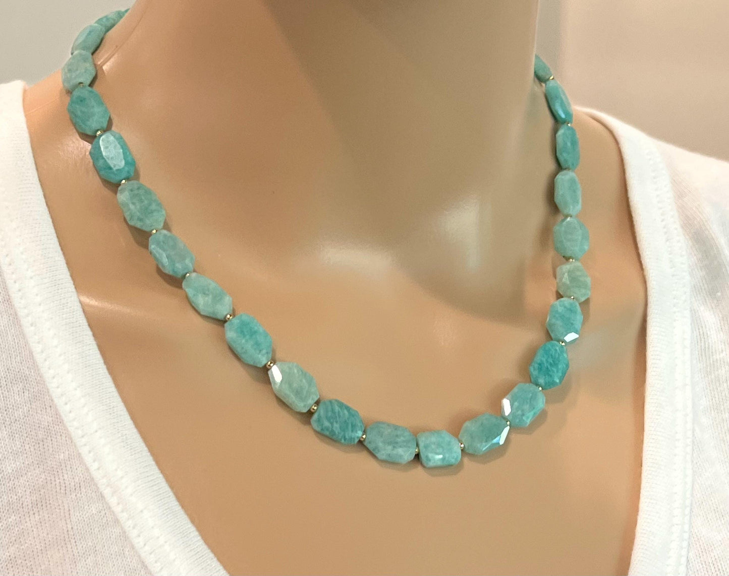 Amazonite Beaded Necklace