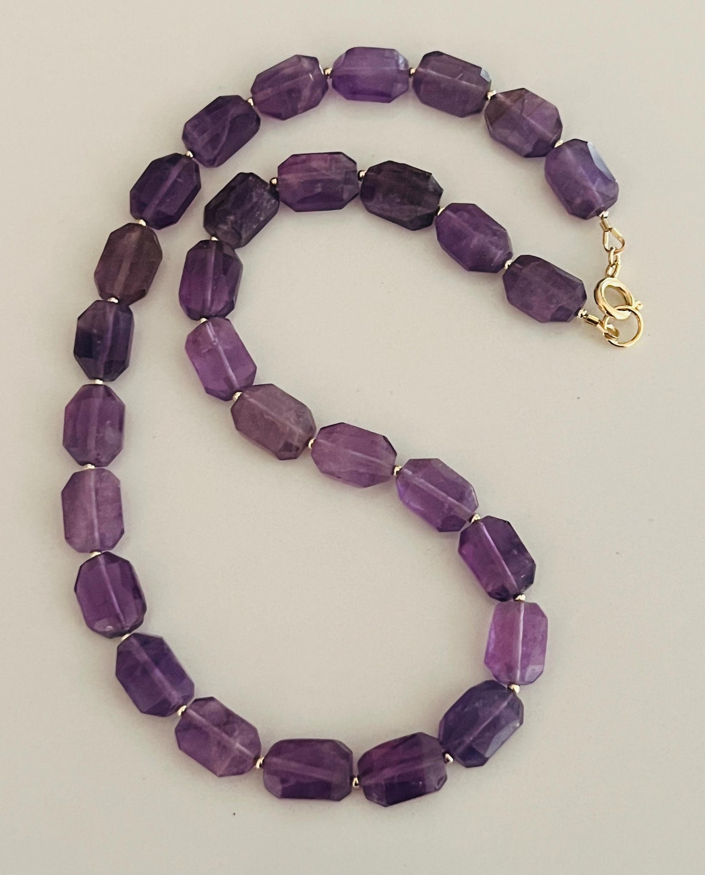 Amethyst Beaded Necklace