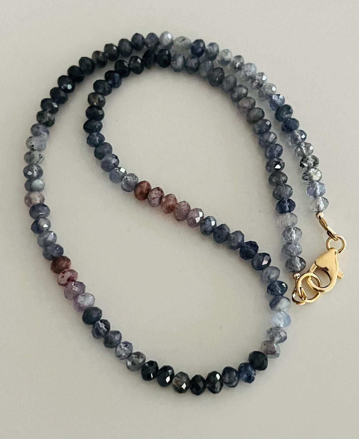 Bloody Iolite Beaded Necklace
