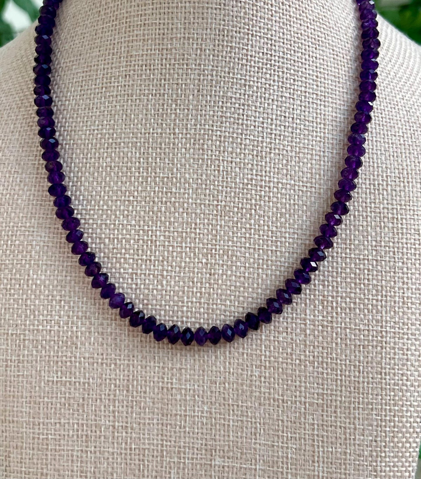 Amethyst Beaded Necklace
