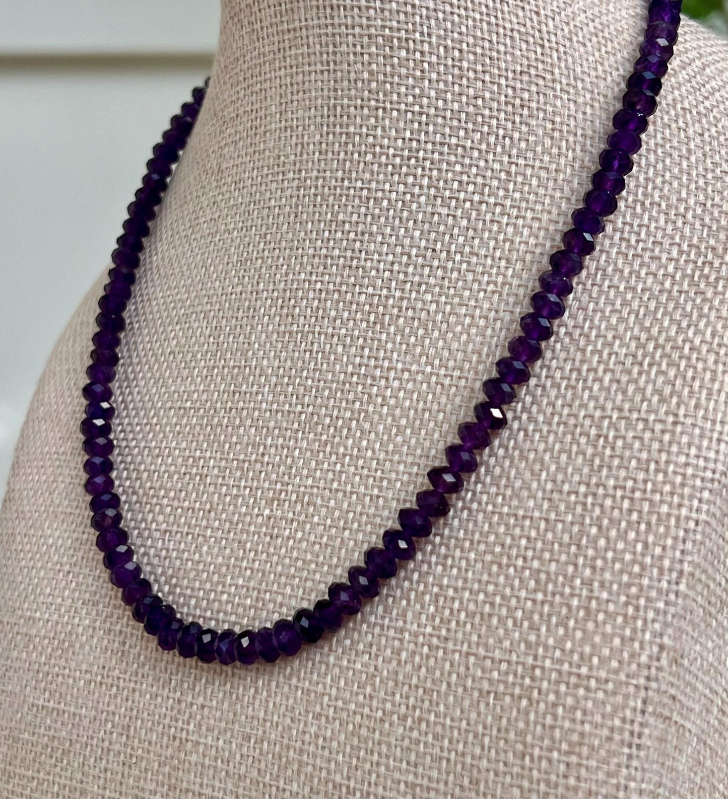 Amethyst Beaded Necklace