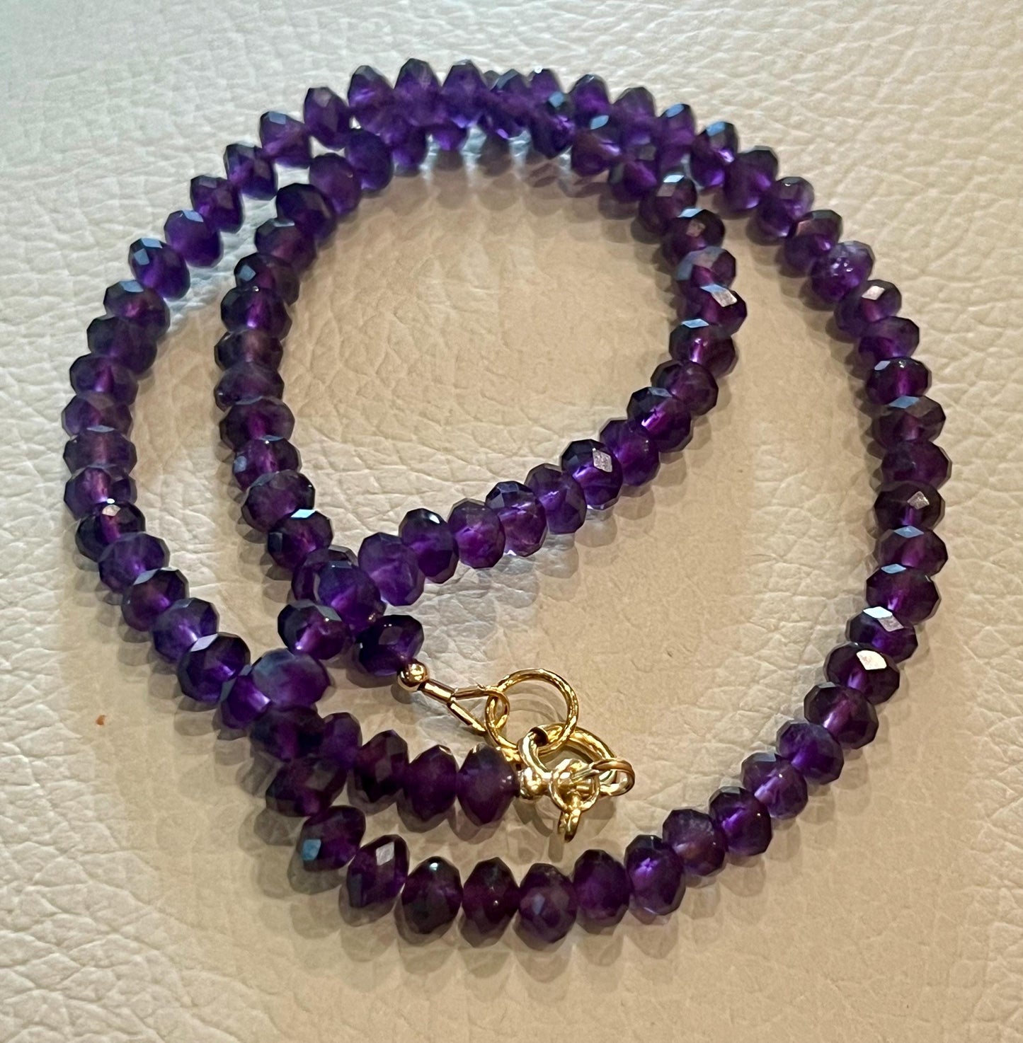 Amethyst Beaded Necklace