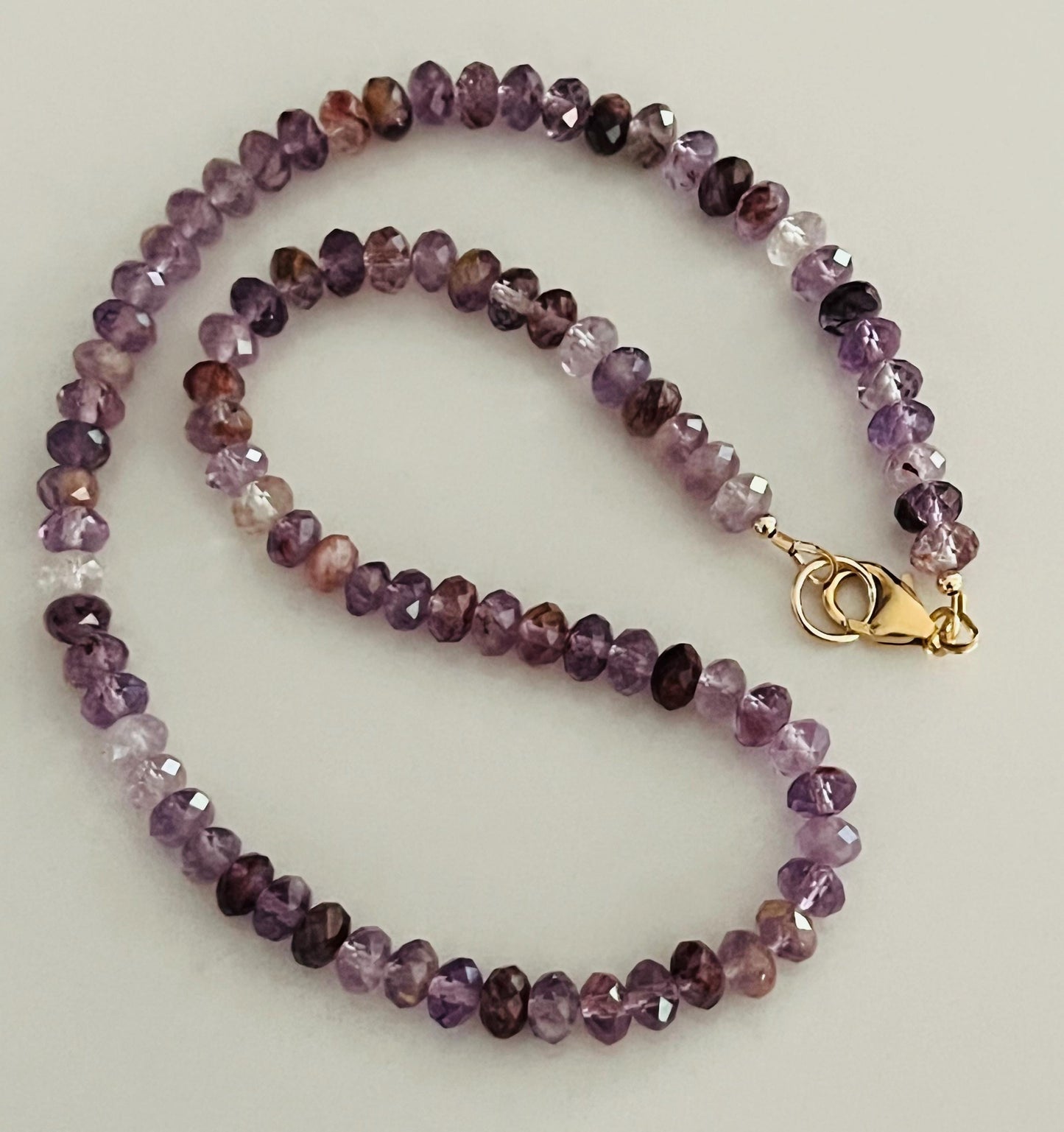 Amethyst Super 7 Beaded Necklace