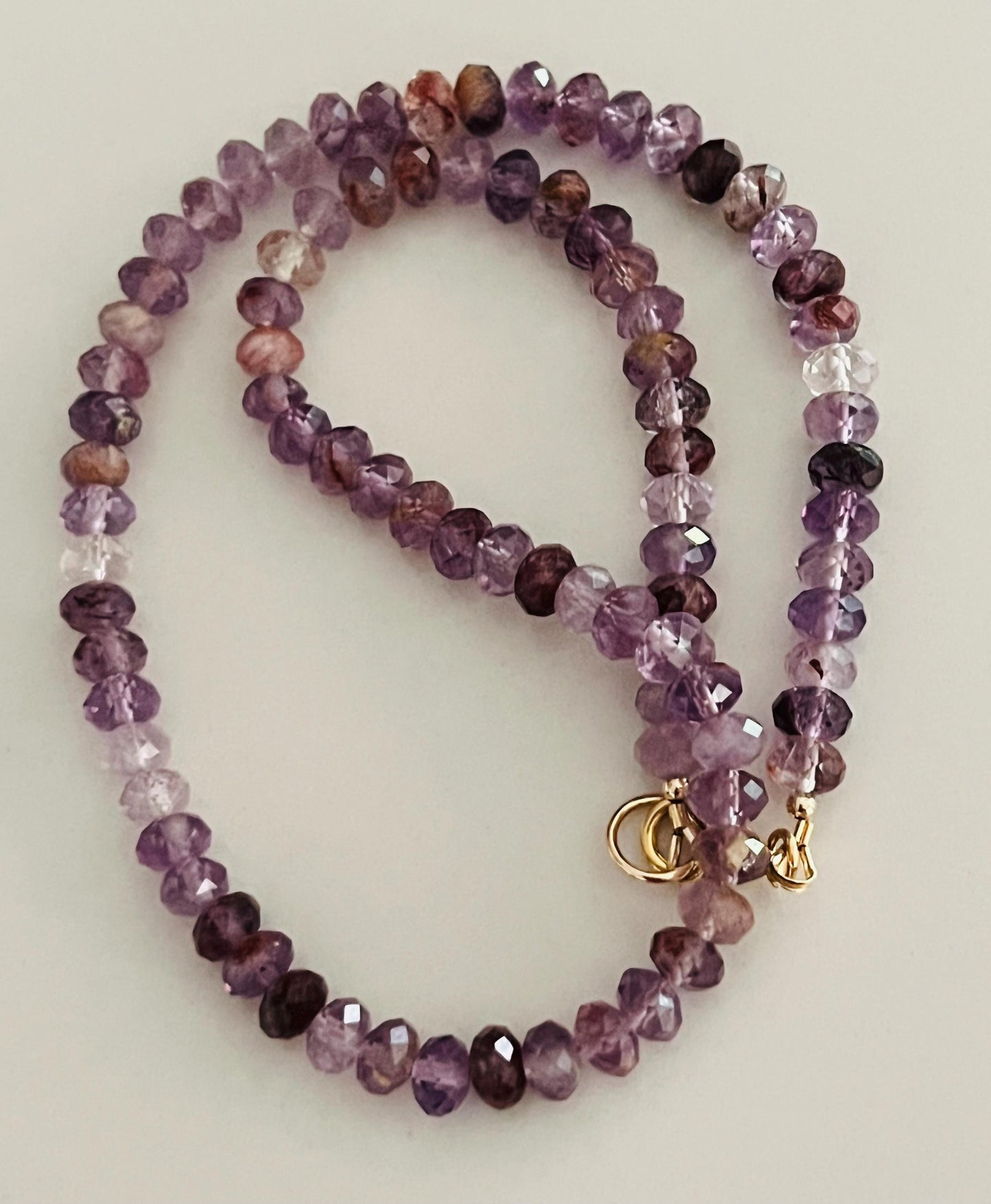 Amethyst Super 7 Beaded Necklace