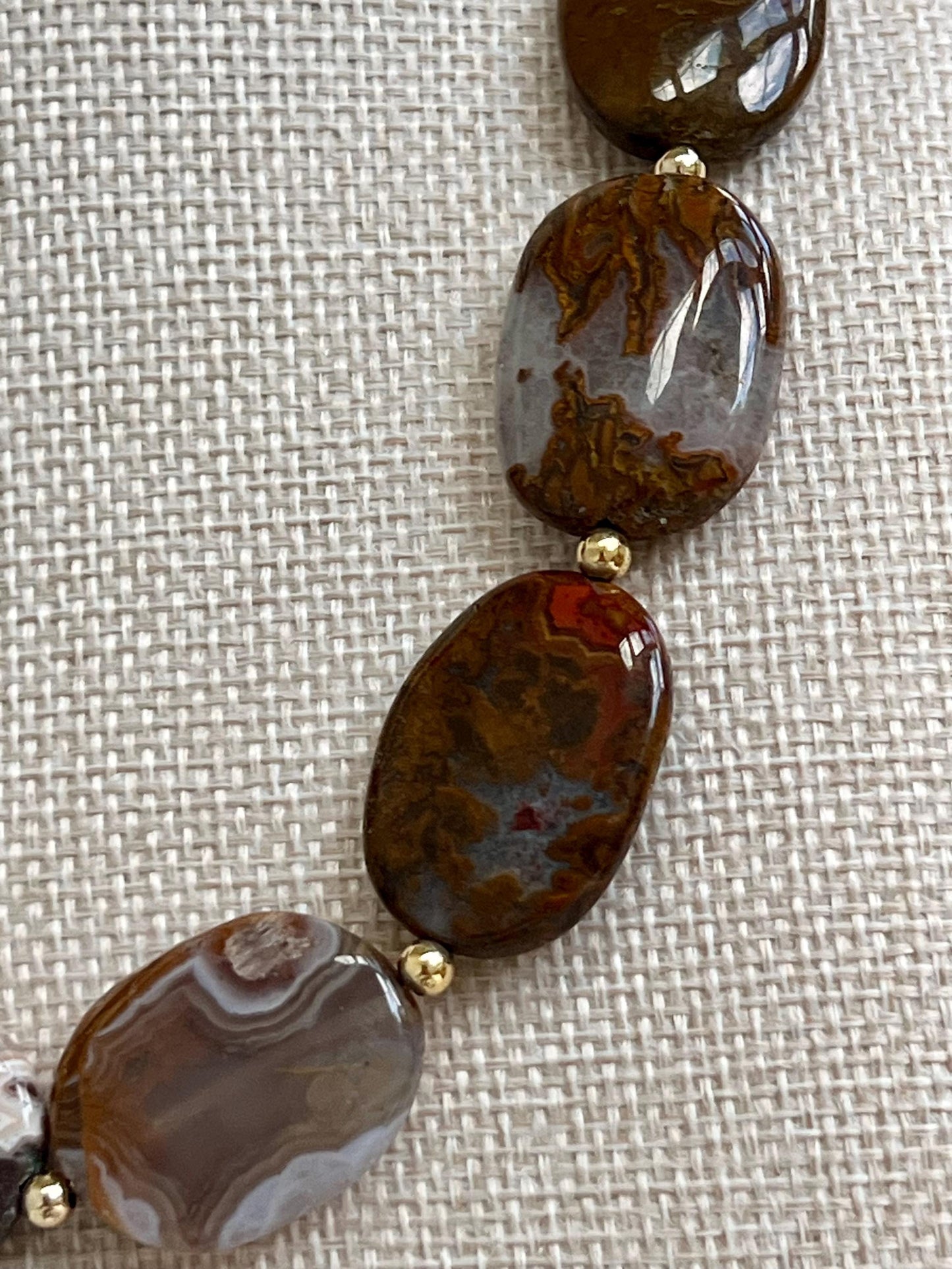 Moroccan Agate Beaded Necklace