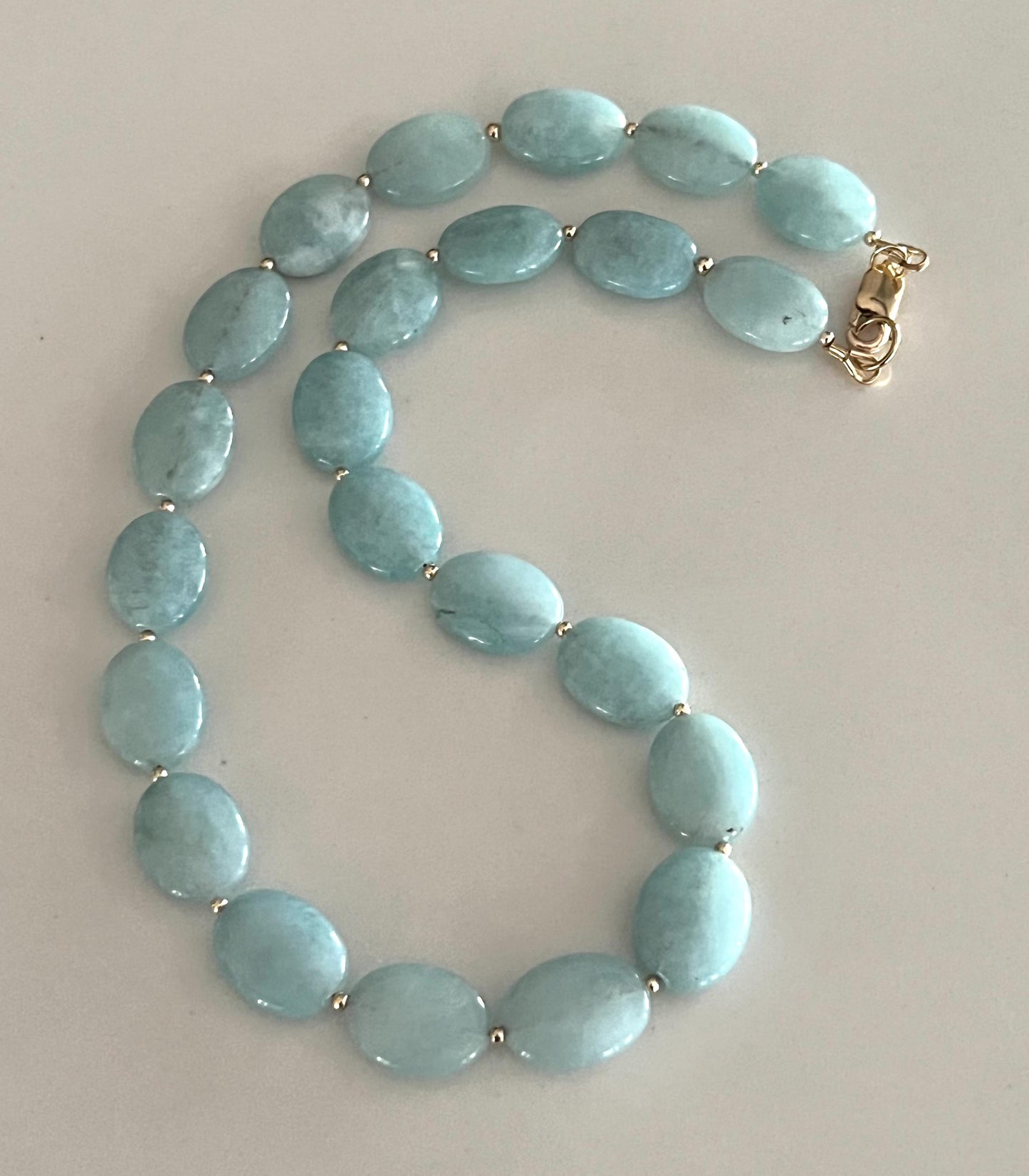 Aquamarine Beaded Necklace