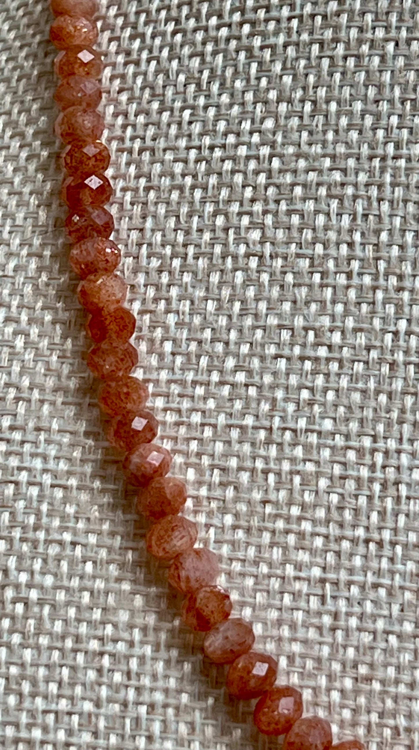 Sunstone Beaded Necklace