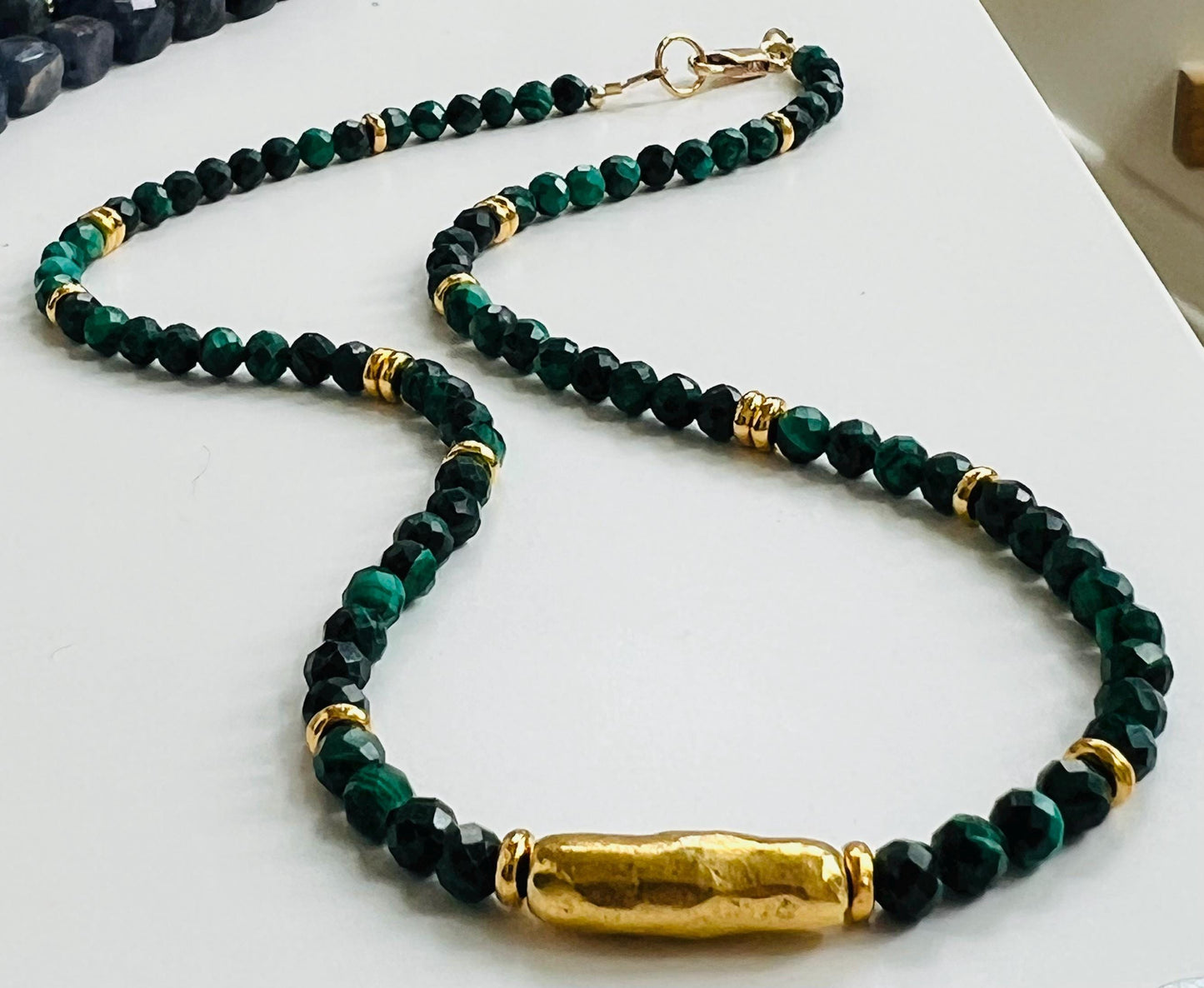Malachite Beaded Necklace