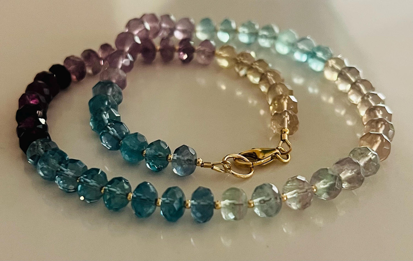 Fluorite Beaded Necklace