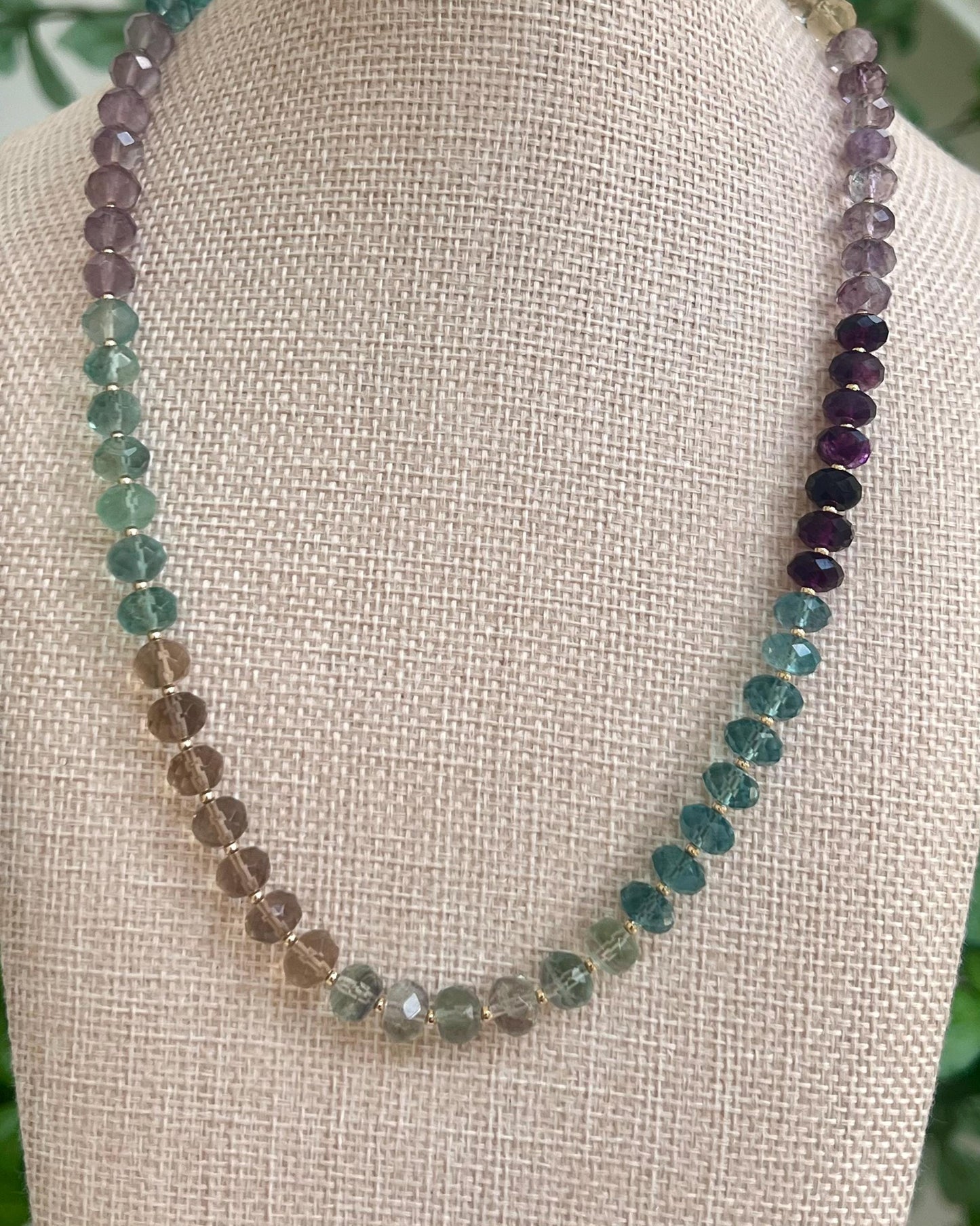 Fluorite Beaded Necklace