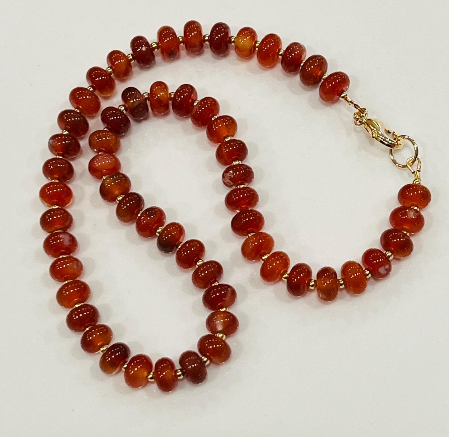 Carnelian Beaded Necklace