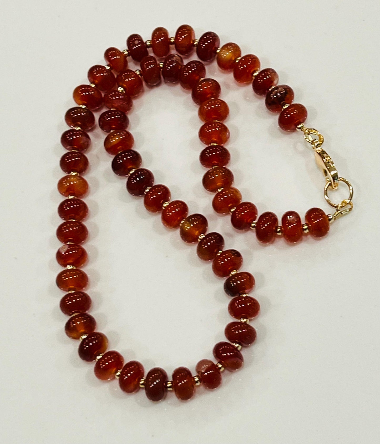 Carnelian Beaded Necklace