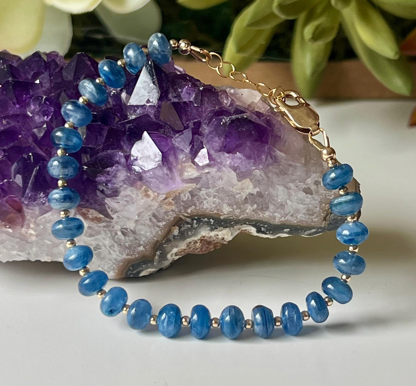 Kyanite Beaded Bracelet