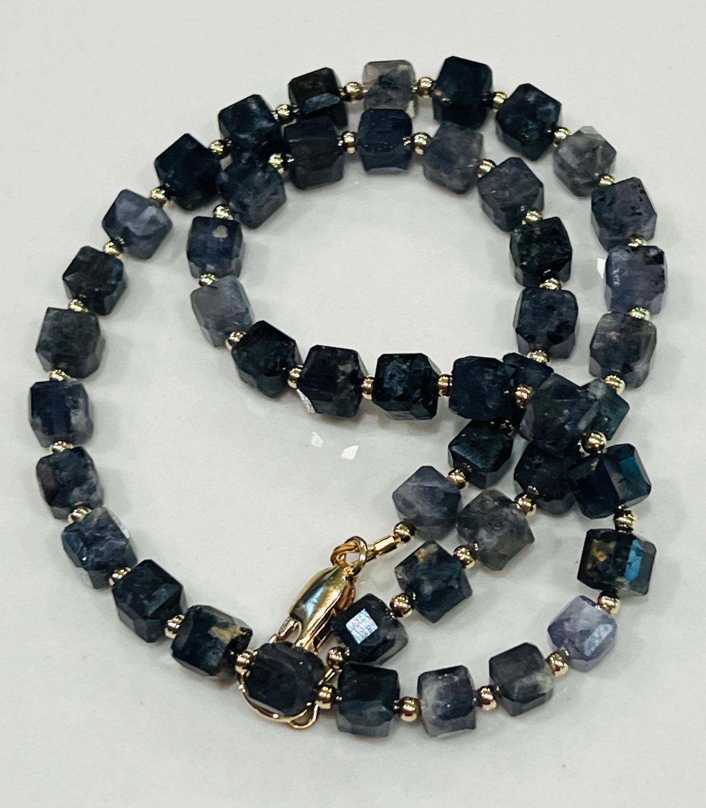 Iolite Beaded Necklace