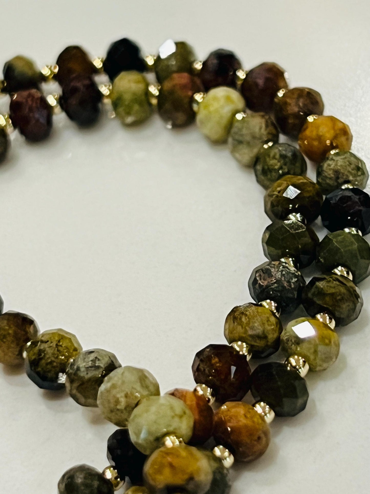Green Garnet Beaded Necklace