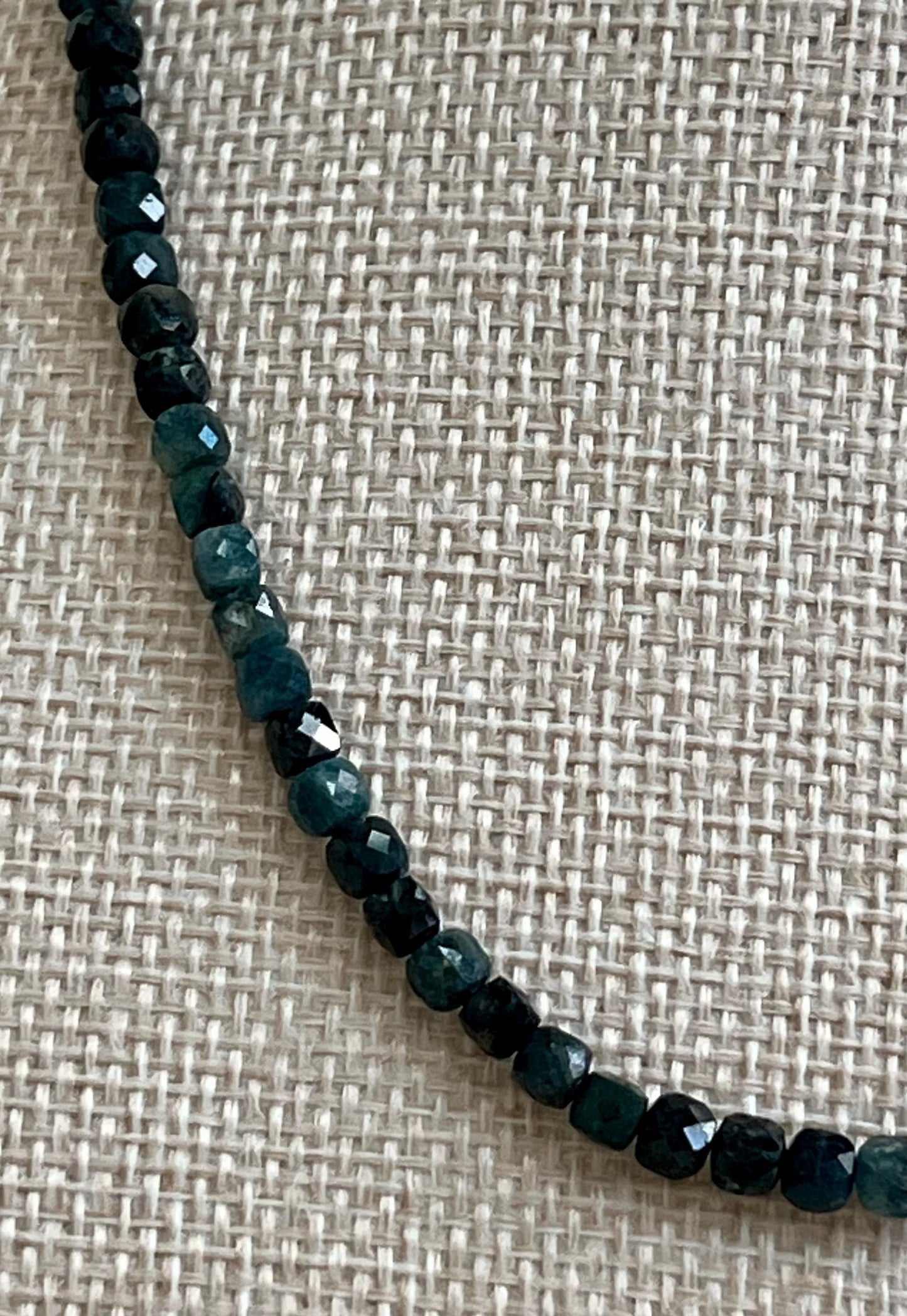 Blue Tourmaline Beaded Necklace