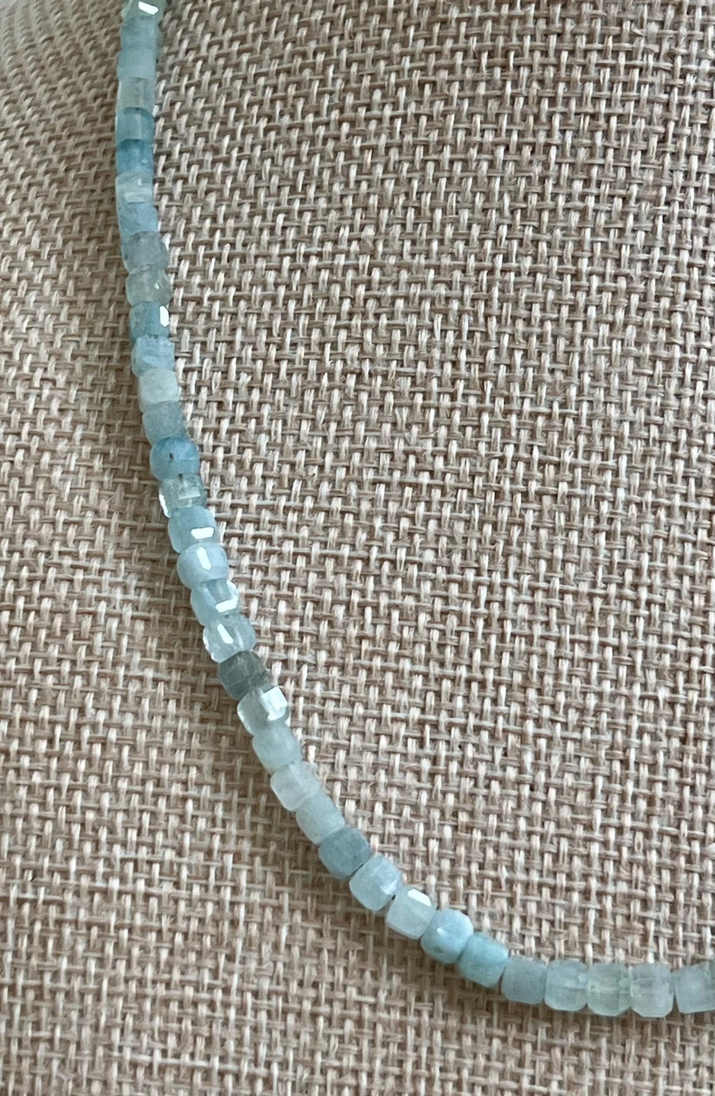 Aquamarine Beaded Necklace