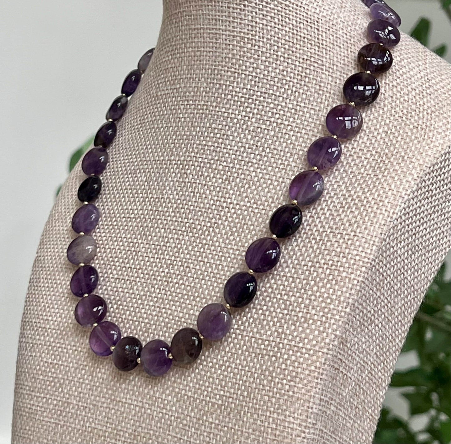 Amethyst Beaded Necklace