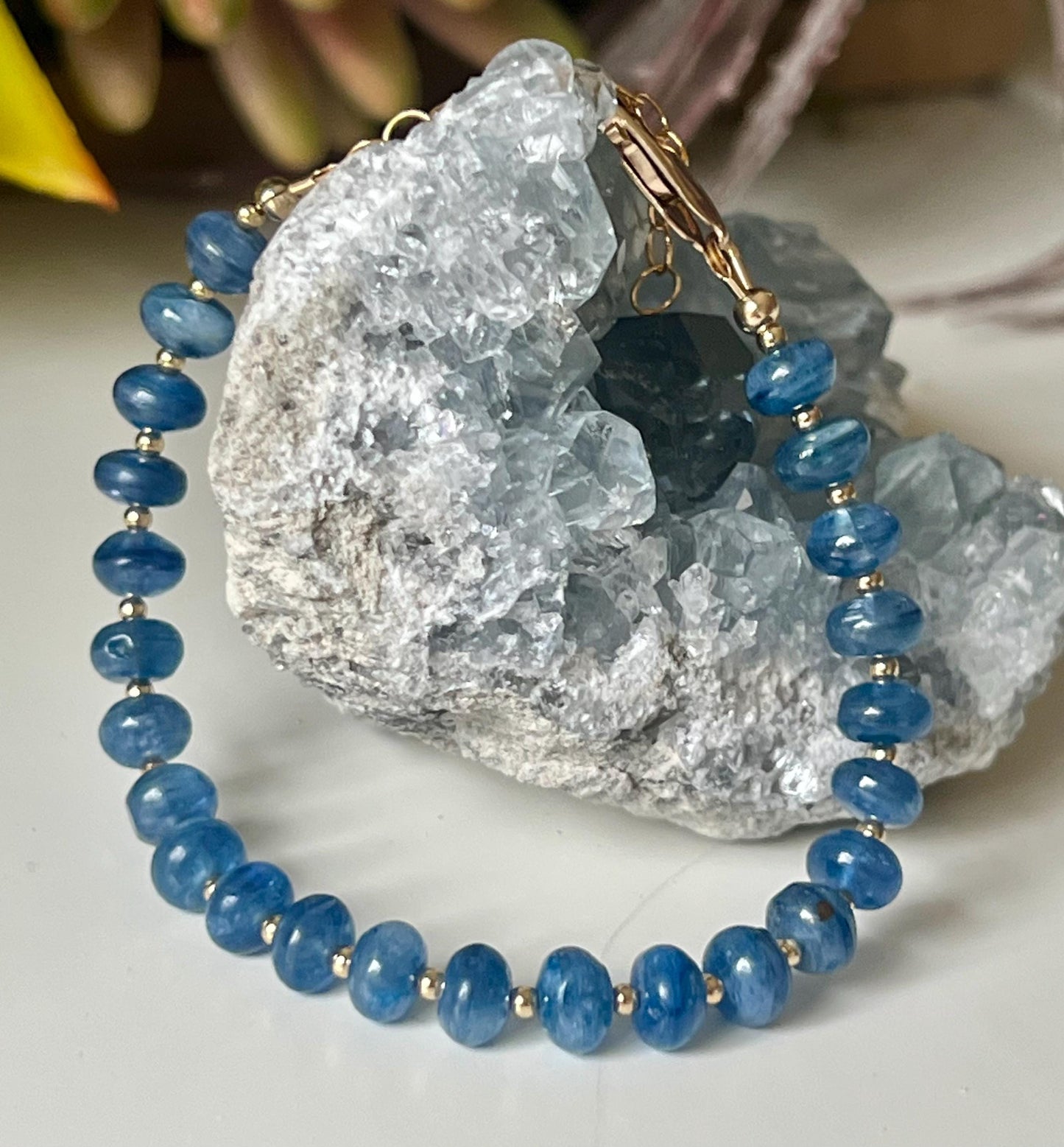 Kyanite Beaded Bracelet