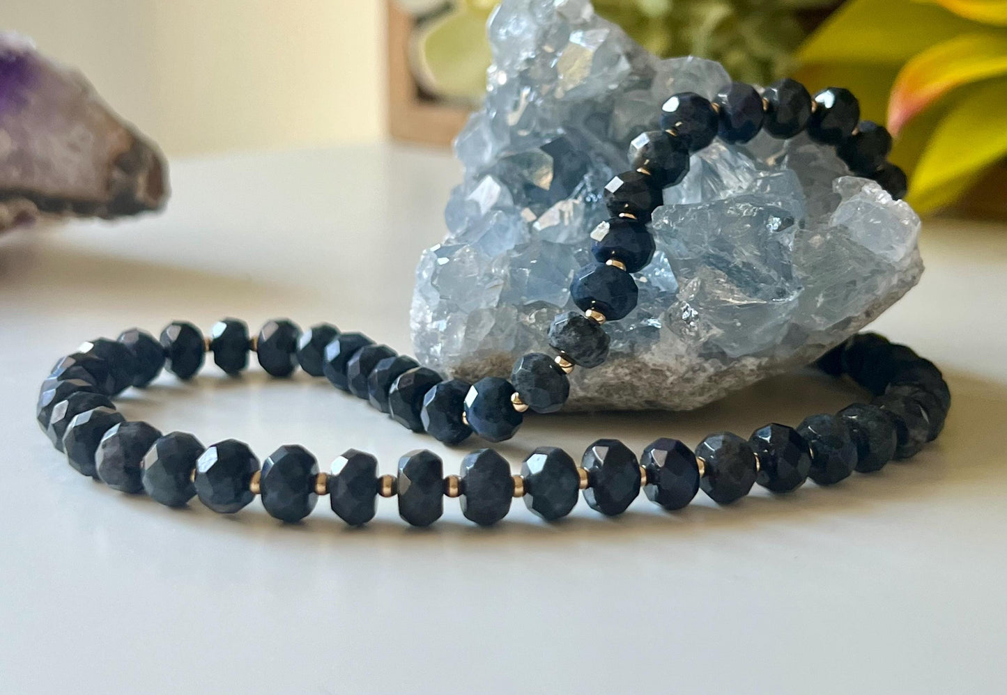 Dumortierite Beaded Necklace