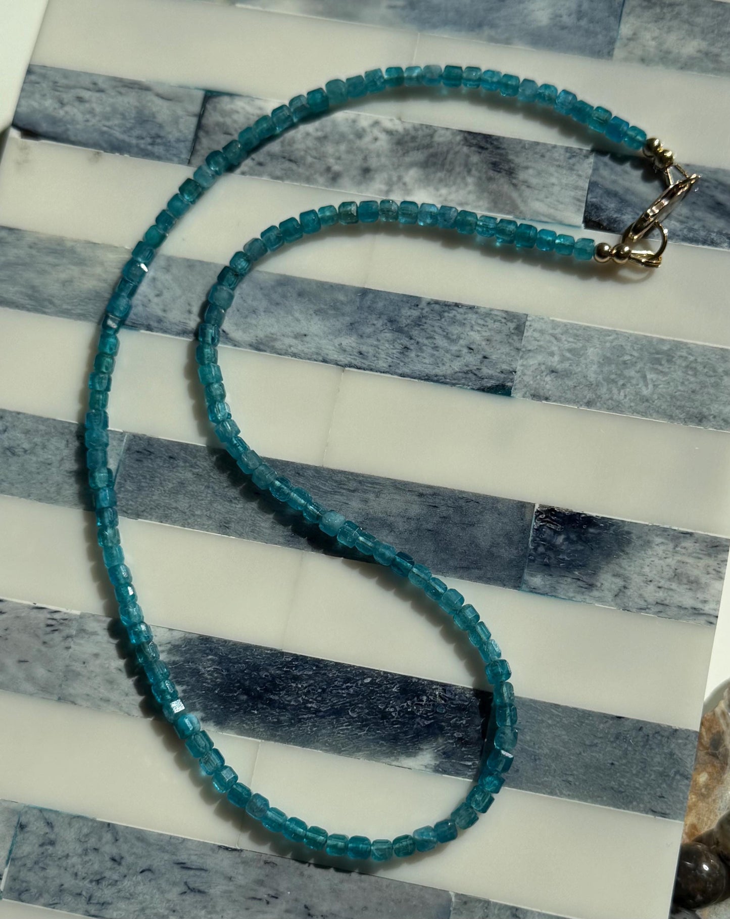 Blue Apatite Necklace