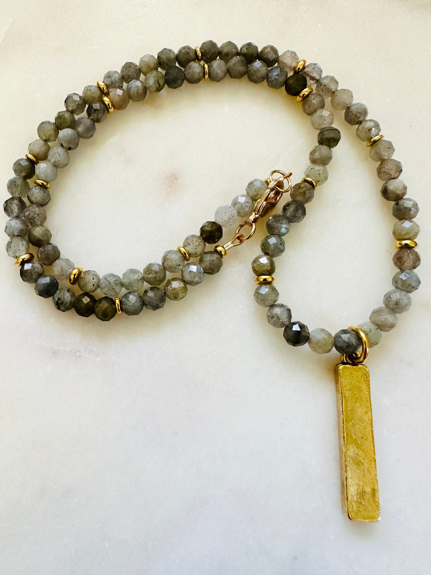 Labradorite Beaded Necklace