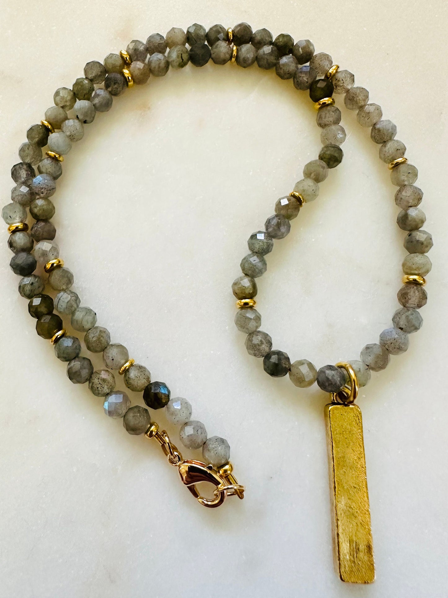 Labradorite Beaded Necklace