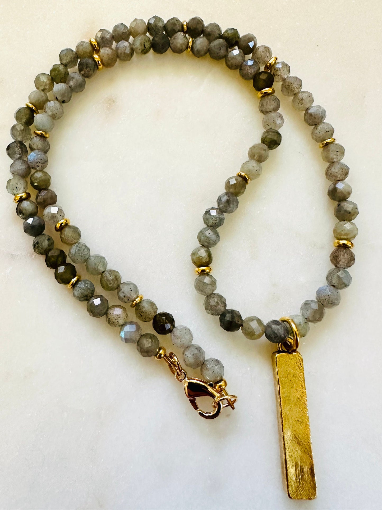 Labradorite Beaded Necklace