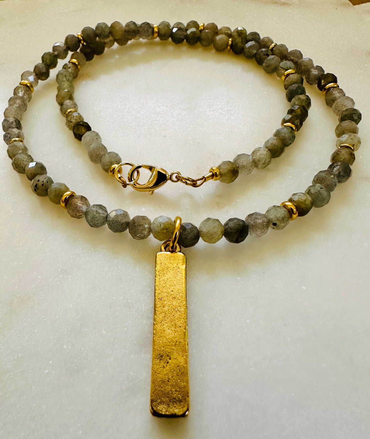 Labradorite Beaded Necklace