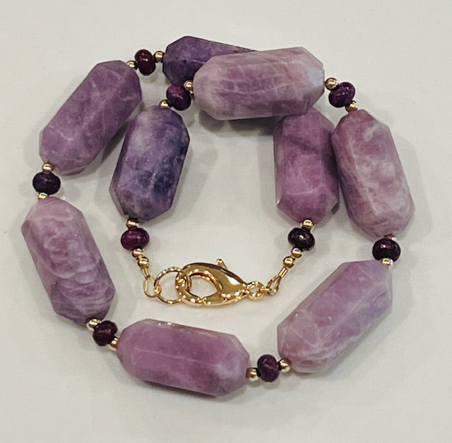 Lepidolite Beaded Necklace