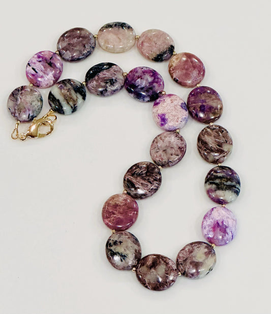 Charoite Beaded Necklace