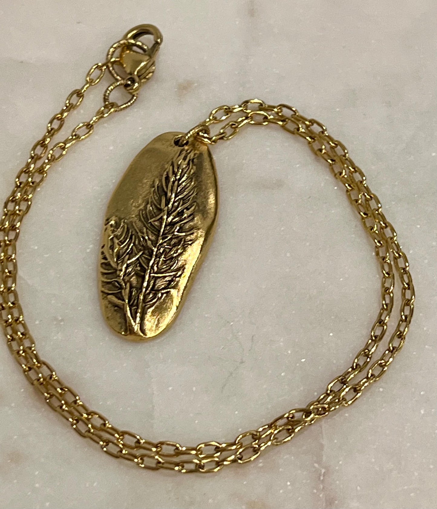 Gold Delicate Paperclip Layering Necklace Gold Denali Pine Tree Pendant Gorgeous Layering Statement Necklace Modern Gold Nature Necklace