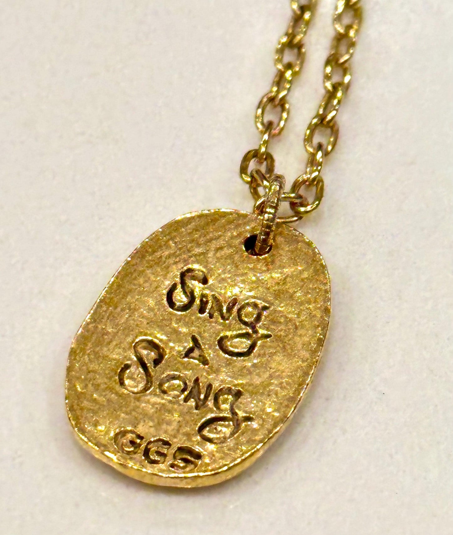 Gold Delicate Paperclip Layering Necklace with Howl at the Moon Wolf & Moon Pendant Gorgeous Layering Statement Necklace Green Girl Studios