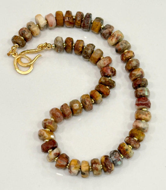 Crazy Lace Agate Chunky Necklace