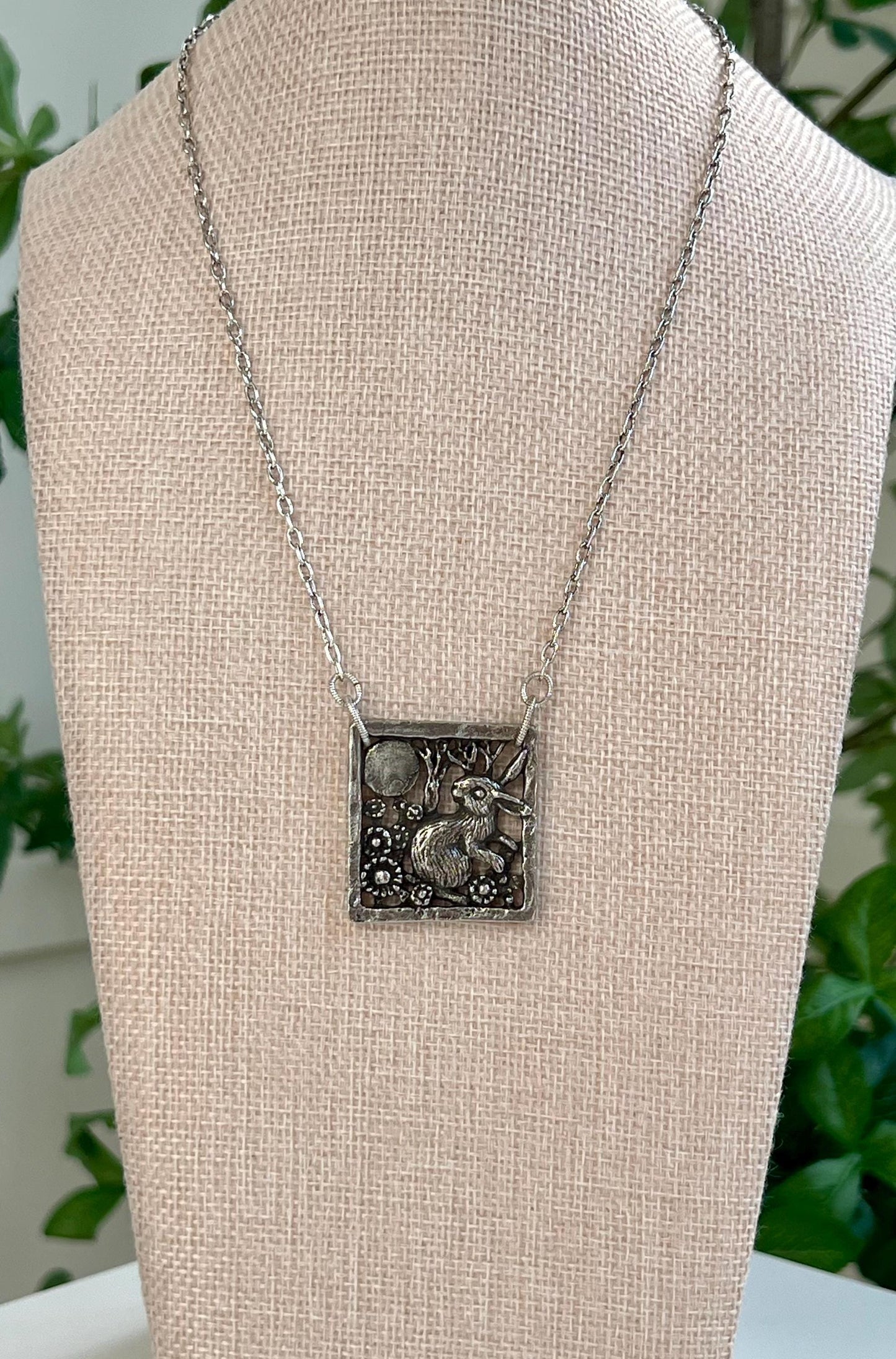 Rabbit in the Moonlight Necklace