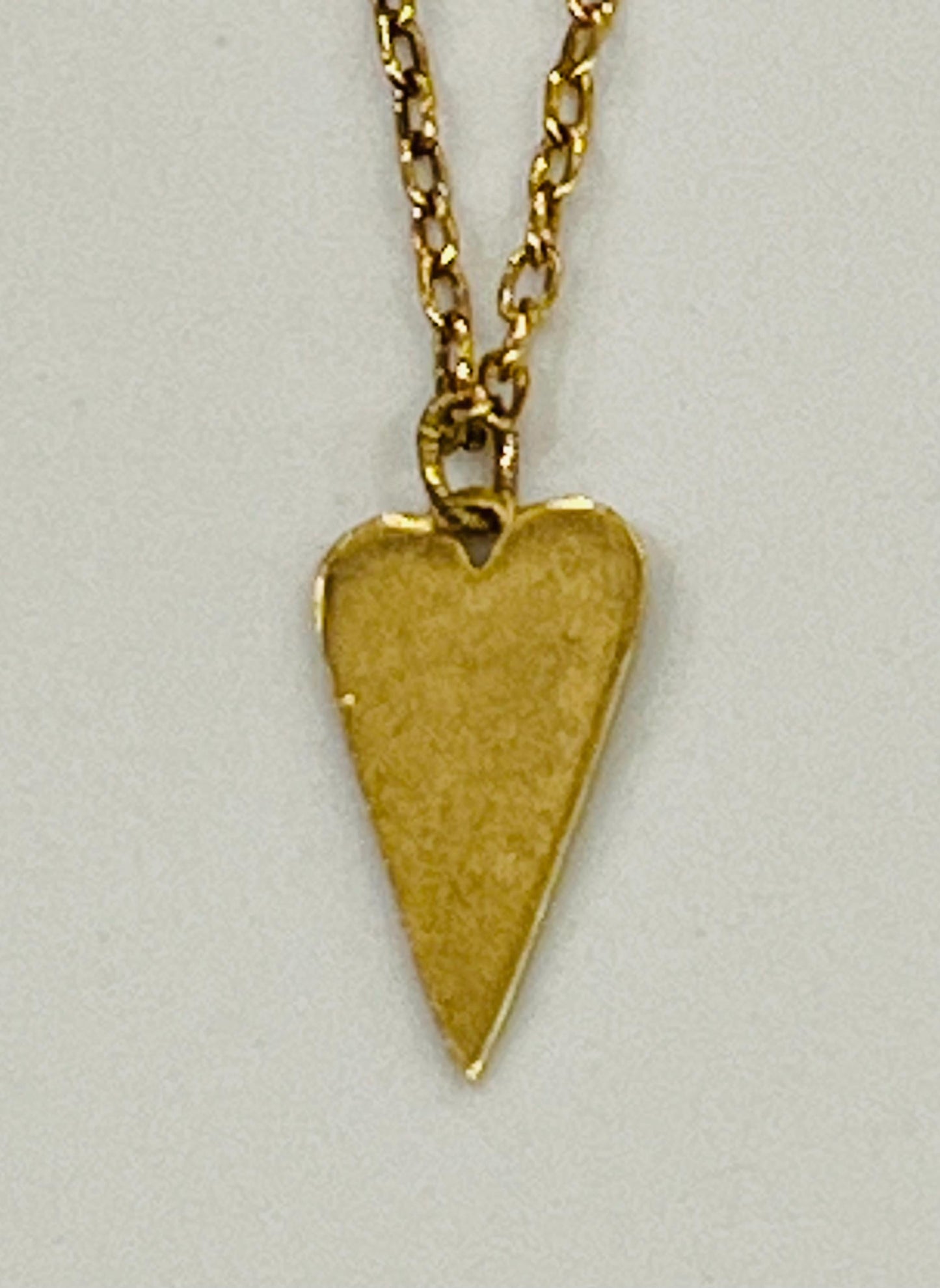 Gold Small Classic Cable Chain Necklace with Long Heart Pendant Gorgeous Layering Statement Necklace Gold Necklace Versatile Length Heart