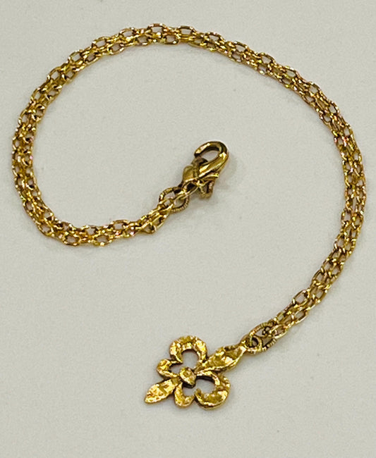 Gold or Silver Delicate Paperclip Layering Necklace
