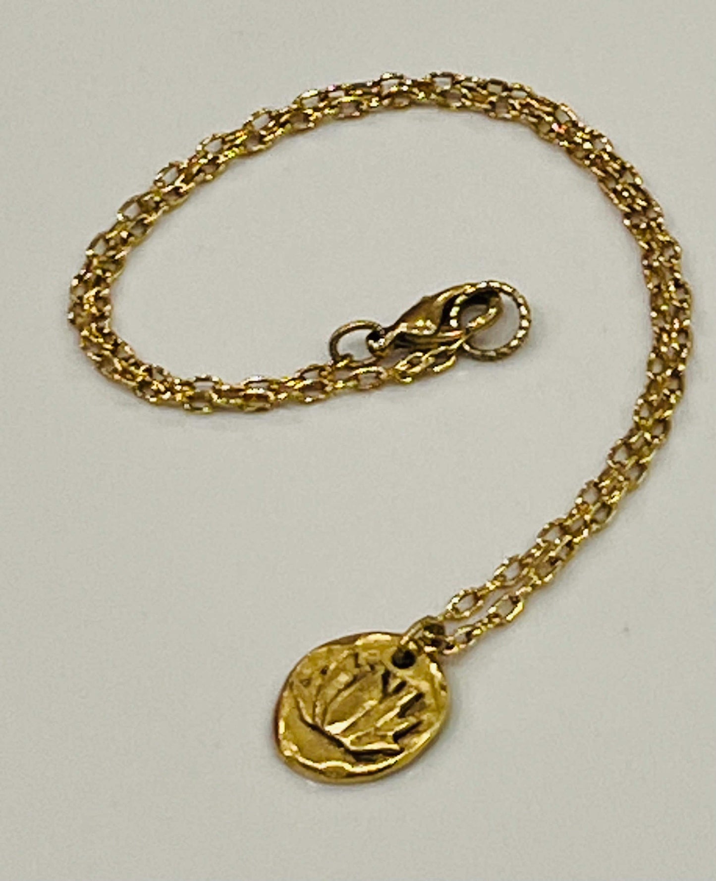 Gold Delicate Paperclip Layering Necklace with Gold Lotus Pendant Gorgeous Layering Statement Necklace Modern Gold Necklace