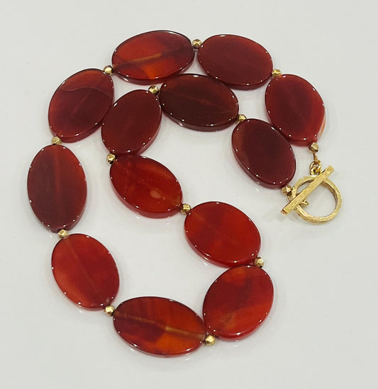 Carnelian Beaded Necklace