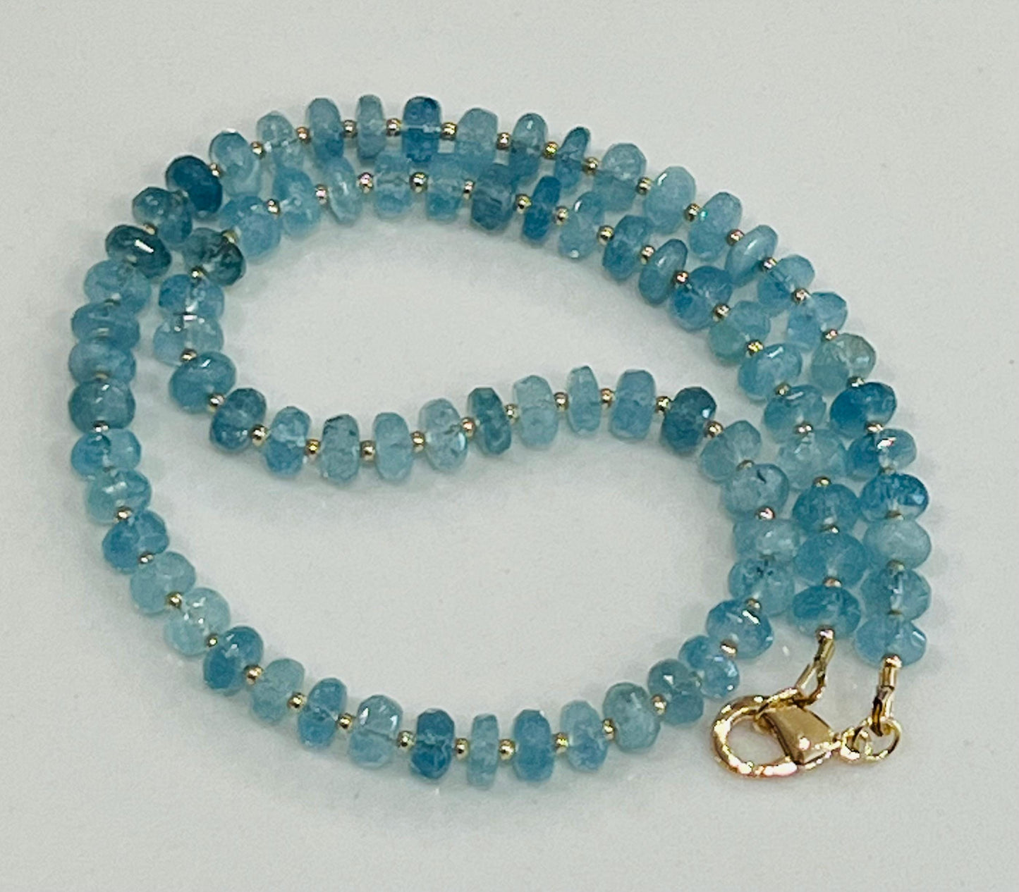 Aquamarine Beaded Necklace