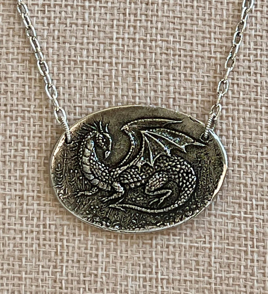 Green Girl Studios Dragon Pendant Necklace