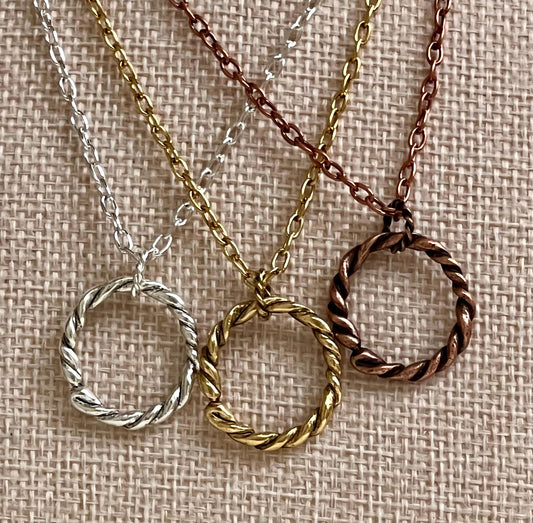 Gold, Silver, or Copper Delicate Paperclip Chain