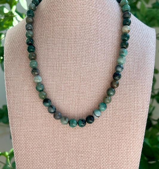 Emerald Beaded Necklace