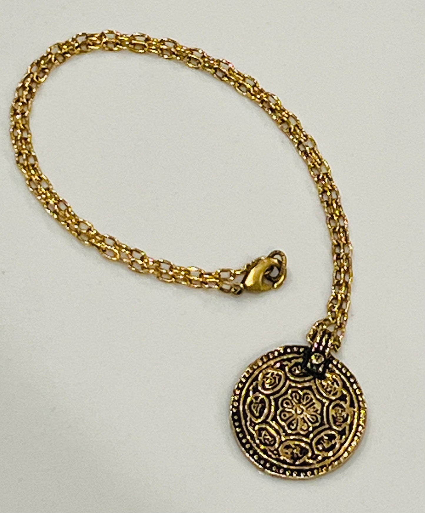 Gold Delicate Paperclip Layering Necklace