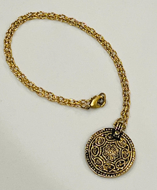 Gold Delicate Paperclip Layering Necklace