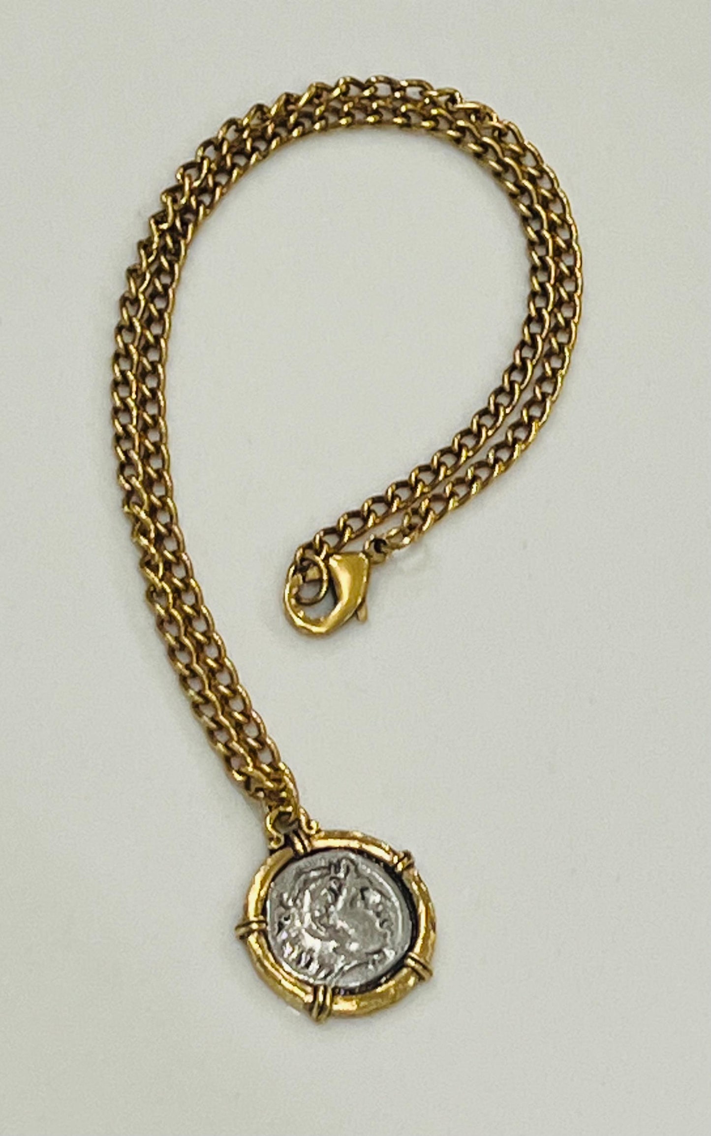 Gold Small Curb Chain Necklace
